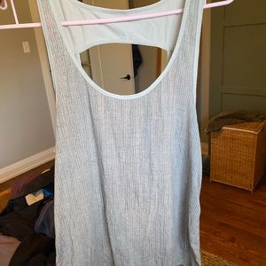 Lululemon grey open back tank